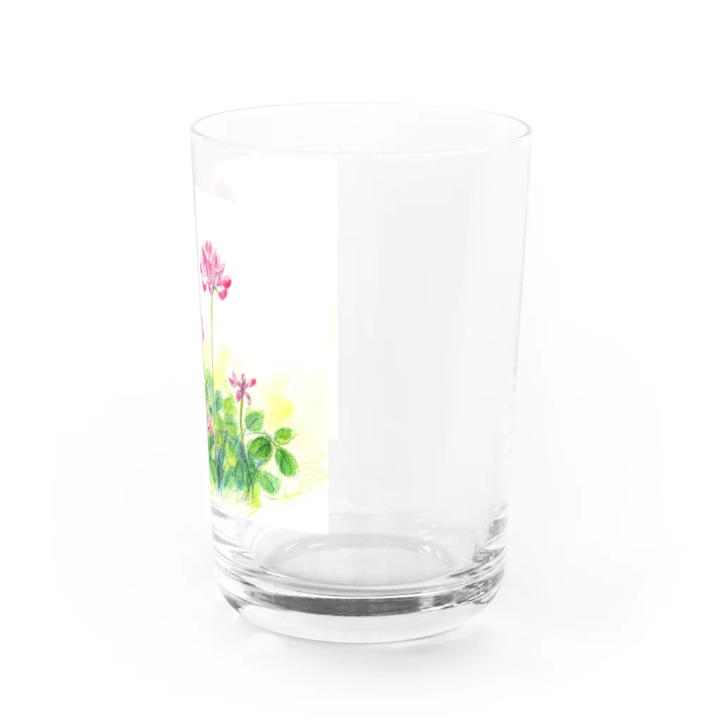 リラのレンゲ草 Water Glass :right