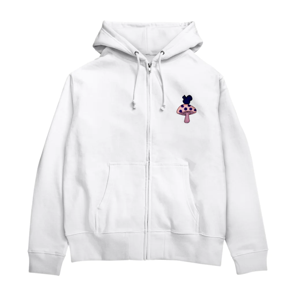 ユリスの森のりすときのこ Zip Hoodie