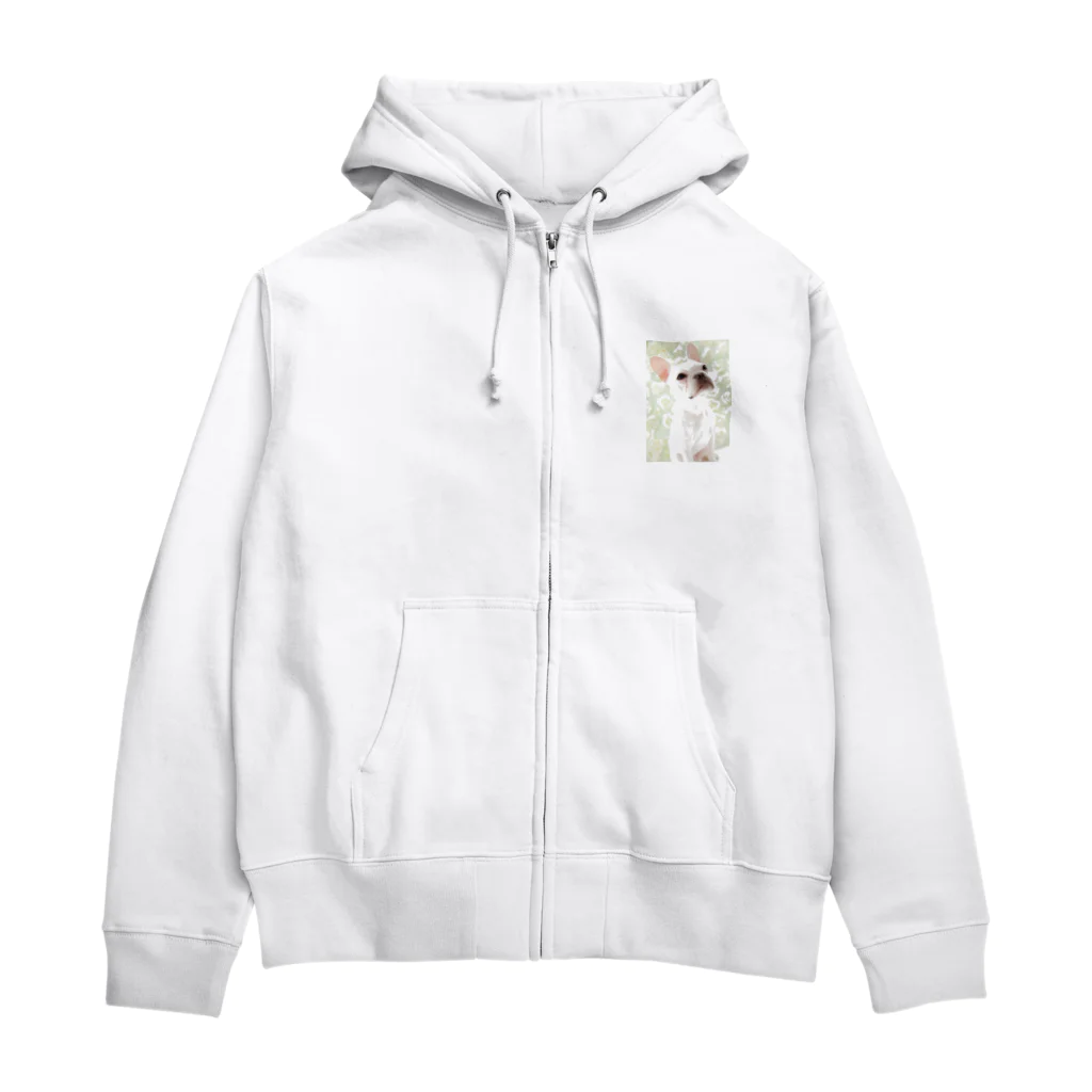 狩須磨セドリ おふぃしゃる グッズのフレンチブルドッグ Zip Hoodie