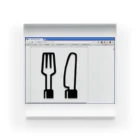 taizoooのU+1F374 FORK AND KNIFE アクリルブロック