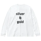 Lenのsilver & gold ビッグシルエットロングスリーブTシャツ