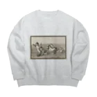 J. Jeffery Print Galleryの天使のイルカ車レース Big Crew Neck Sweatshirt