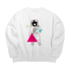 C o c o .のSpace ship! Big Crew Neck Sweatshirt