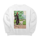 J. Jeffery Print Galleryの愛犬とお散歩 Big Crew Neck Sweatshirt