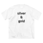 Lenのsilver & gold ビッグシルエットTシャツ