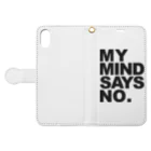 COTANのMY MIND SAYS NO. 手帳型スマホケースを開いた場合(外側)