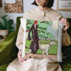 J. Jeffery Print Galleryの愛犬とお散歩 Cushion