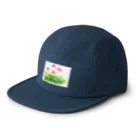 リラのレンゲ草 5 Panel Cap