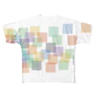 Kentaro MoritaのColorSquareCloud フルグラフィックTシャツ