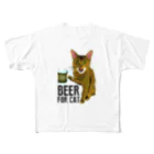 NobigaoのNobigao　ビール猫 フルグラフィックTシャツ