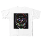 Akieem Zawadi's SHOPのBright Face All-Over Print T-Shirt