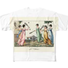 J. Jeffery Print Galleryのバトミントンで遊ぶレディ達 All-Over Print T-Shirt