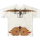 J. Jeffery Print Galleryの18世紀の飛行機 フルグラフィックTシャツ