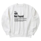 kengochiの404 Not Found（エラーコードシリーズ） Heavyweight Crew Neck Sweatshirt