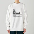 kengochiの404 Not Found（エラーコードシリーズ） Heavyweight Crew Neck Sweatshirt