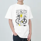 loveclonesのNPBR 自転車女子 ガーリーイラスト ヘビーウェイトTシャツ