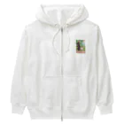 J. Jeffery Print Galleryの愛犬とお散歩 Heavyweight Zip Hoodie