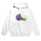 リラのスミレの花束 Hoodie