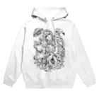 Cɐkeccooの不思議の国のアリス‐手描き風Vrモノクロ Hoodie