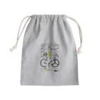 loveclonesのNPBR 自転車女子 ガーリーイラスト Mini Drawstring Bag