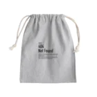 kengochiの404 Not Found（エラーコードシリーズ） Mini Drawstring Bag