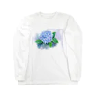 リラの紫陽花 Long Sleeve T-Shirt