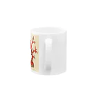 J. Jeffery Print Galleryの赤サンゴ Mug :handle