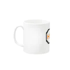 manaのドット絵風うさぎ「HELLO!!」 Mug :left side of the handle