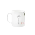 しのさんのyammy! Mug :left side of the handle