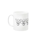 猿侍のマッチョ（団体）色白タイプ Mug :left side of the handle