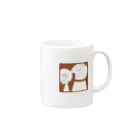 Hawaii LabelのHawaii Record mug_BRN マグカップの取っ手の右面