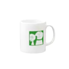 Hawaii LabelのHawaii Record mug_GRN マグカップの取っ手の右面