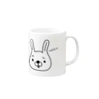 いもふじのうさぎさん Mug :right side of the handle