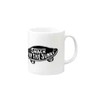 テレポーテーションのSNACK OFF THE JUNKO Mug :right side of the handle