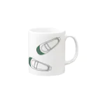 mihoの懐かしい脱ぎっぱなしの上履き Mug :right side of the handle