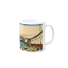 浮世絵 ｜ うきよえ屋の江戸日本橋／葛飾北斎 Mug :right side of the handle