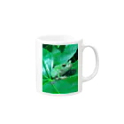 HarutakaHiyamaのGreen Flog Mug :right side of the handle