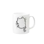 かめ吉のねこガシッ（孤独） Mug :right side of the handle