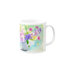 リラの盛り花2 Mug :right side of the handle