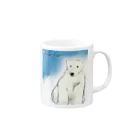 YoShierの☆polar☆bear☆ Mug :right side of the handle