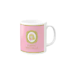 HappyミシェルのHappyミシェル－macaroon pink Mug :right side of the handle