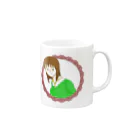 キャラクトネットグッズの響子プロフィールイラスト Mug :right side of the handle