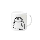 いーりのおすわりペンギン Mug :right side of the handle