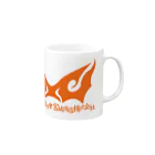 miyaの宮城商店ロゴグッズAオレンジ Mug :right side of the handle