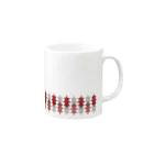 北欧の小さな雑貨店の北欧葉っぱ Mug :right side of the handle