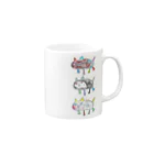 ぷろぺら商店のなかよし３にんぐみ Mug :right side of the handle