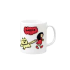 ⁽˙³˙⁾はとり⁽˙³˙⁾のmoppie Mug :right side of the handle