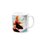 ふくろ金魚のふくろ金魚１７ Mug :right side of the handle