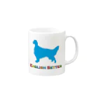 hiro16のEnglish Setter Mug :right side of the handle