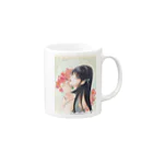 お月美だんごのアルストロメリア Mug :right side of the handle